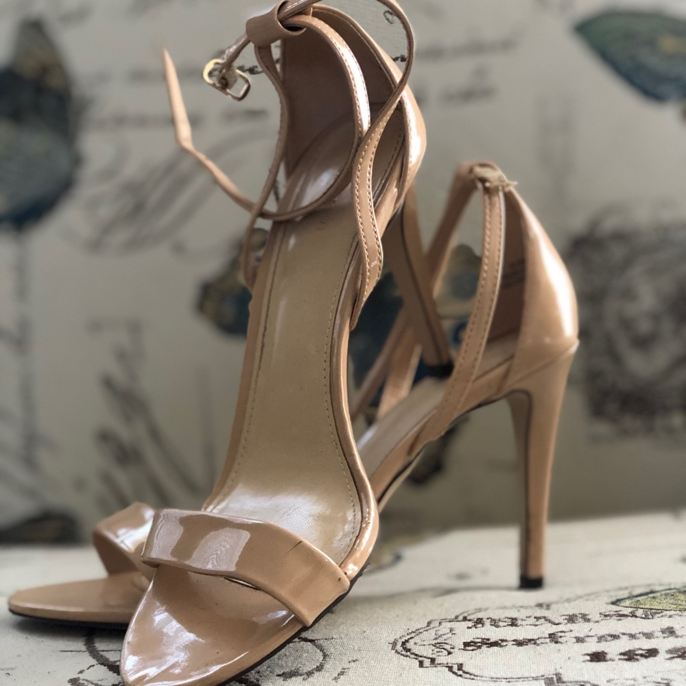 Nude Strapped Heel